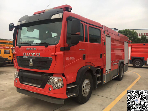 国五重汽T5G泡沫消防车(8吨)