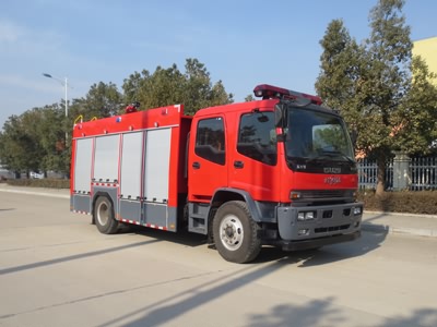 国五庆铃6吨水罐消防车(204马力)