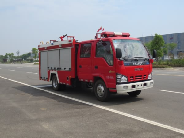 国五庆铃2吨水罐消防车（130马力）