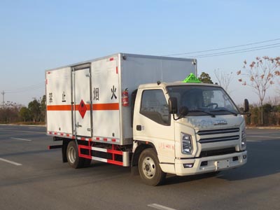 国六江铃1吨易燃气体厢式运输车